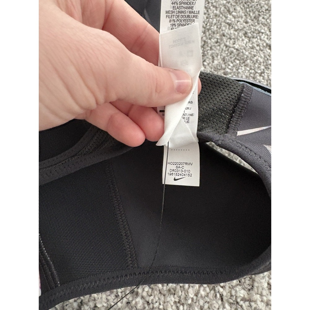 Nike Women's Dri-FIT High-Support Non-Padded Adjustable Sports Bra Graphic NWT‎ - Picture 7 of 7